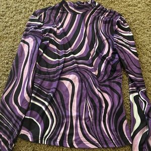 Purple swirl long sleeve size xs
